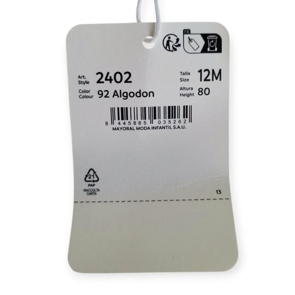 Mayoral Fleece Hoodie size 12 months NWT - Picture 9 of 10